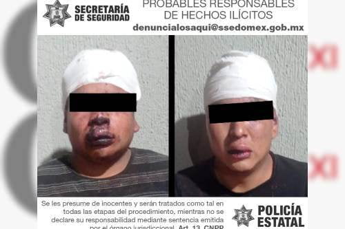 Policías rescatan a ladrones que vecinos de San Felipe del Progreso pretendían linchar